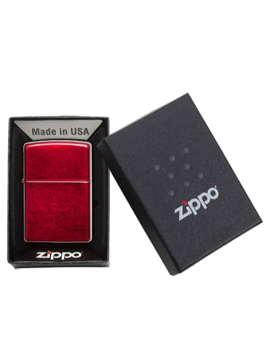 Zippo Candy Apple Red | Custom Engrave - Laser Art MTL