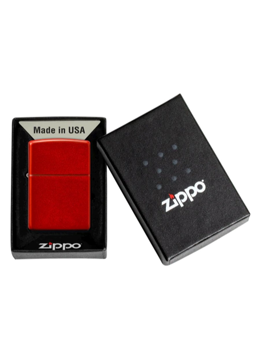 Zippo Metallic Red Matte | Custom Engrave - Laser Art MTL