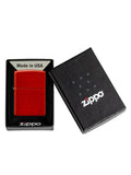 Zippo Metallic Red Matte | Custom Engrave - Laser Art MTL
