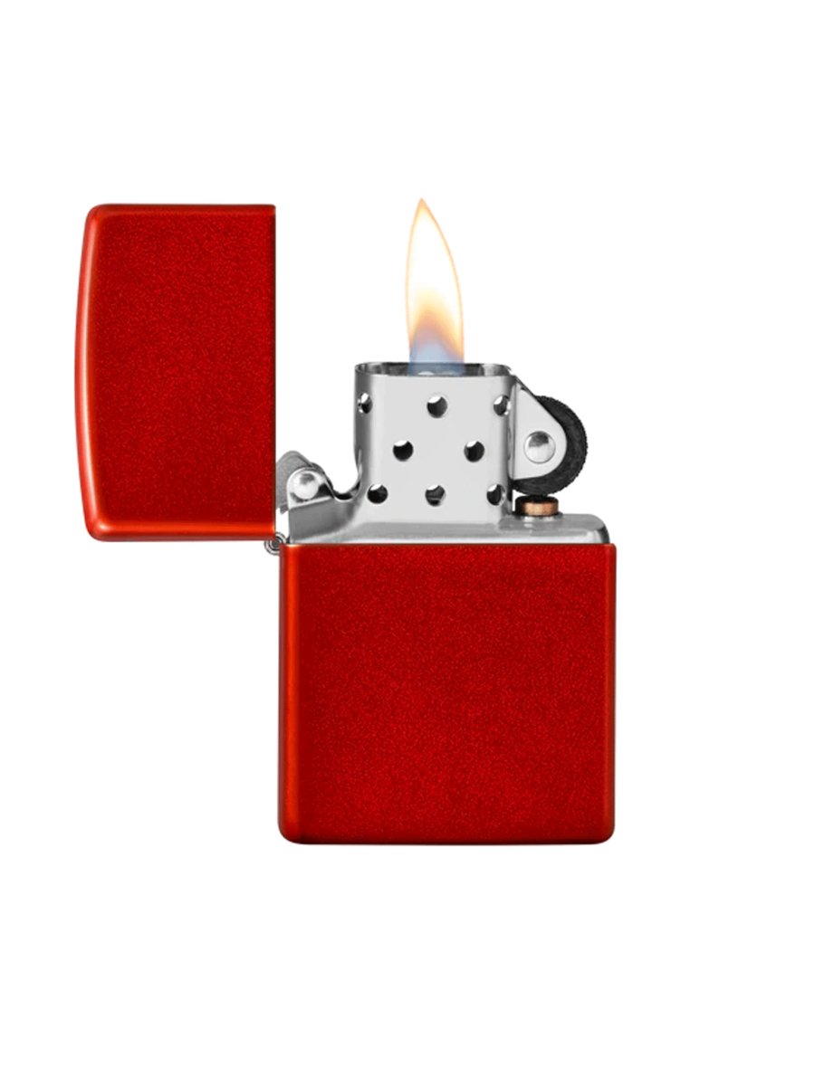 Zippo Metallic Red Matte | Custom Engrave - Laser Art MTL
