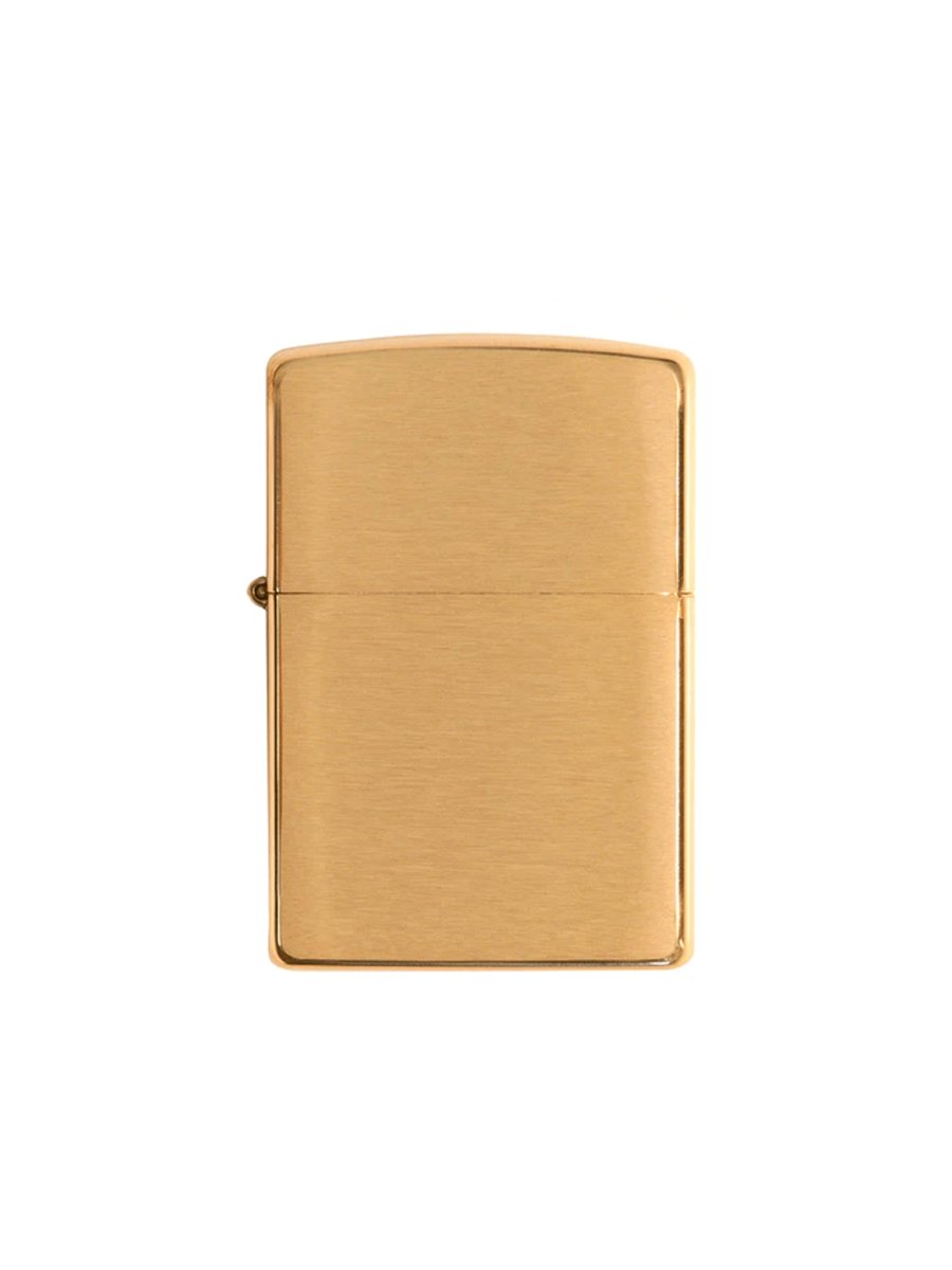 Zippo Solid Brushed Brass | Custom Engrave Secondary image